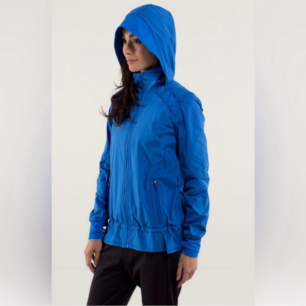 Lululemon Run Bandit Jacket Baroque Blue full zip 6
